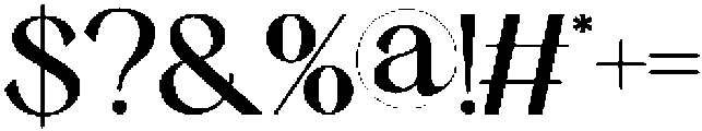 Demica Regular otf (400) Font OTHER CHARS