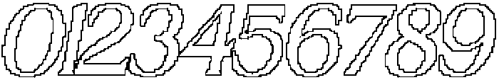 Demila Pixel Outline otf (400) Font OTHER CHARS