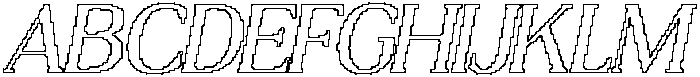 Demila Pixel Outline otf (400) Font