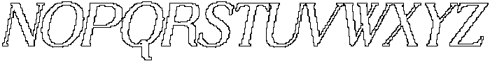 Demila Pixel Outline otf (400) Font UPPERCASE