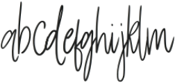 Demirah Signature Regular otf (400) Font LOWERCASE