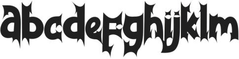 Demon Christmas otf (400) Font LOWERCASE