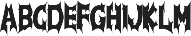 Demon Christmas ttf (400) Font UPPERCASE