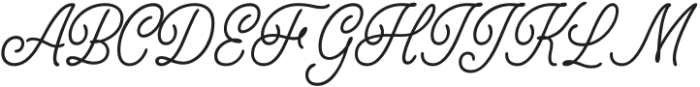 Dencors Script Regular otf (400) Font UPPERCASE