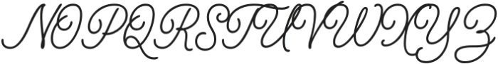 Dencors Script Regular otf (400) Font UPPERCASE