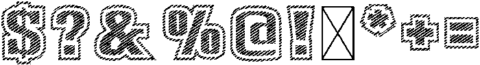 Denim Regular otf (400) Font OTHER CHARS