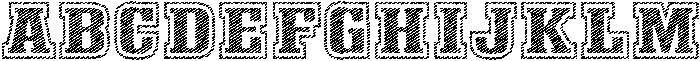 Denim Regular otf (400) Font UPPERCASE