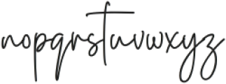 Denira Signature otf (400) Font LOWERCASE