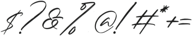 Denjuroo kanthe Italic otf (400) Font OTHER CHARS