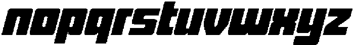 Denonea Racing Italic Regular otf (400) Font LOWERCASE