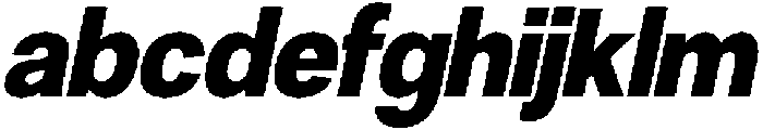 Denova Black Semi Condenced Italic otf (900) FONT