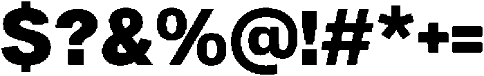 Denova Black otf (900) Font OTHER CHARS