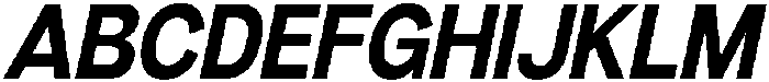 Denova Bold Semi Condenced Italic otf (700) Font