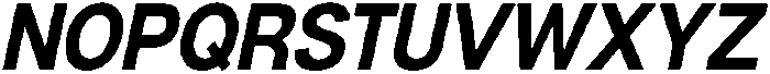 Denova Bold Semi Condenced Italic otf (700) Font UPPERCASE