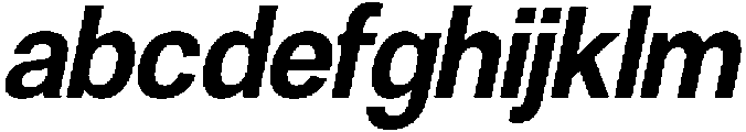 Denova Bold Semi Condenced Italic otf (700) FONT