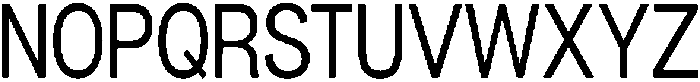 Denova Condensed otf (400) Font UPPERCASE