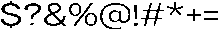 Denova Expanded otf (400) Font OTHER CHARS