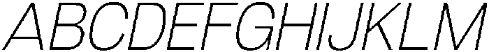 Denova Extra Light Italic otf (200) Font UPPERCASE