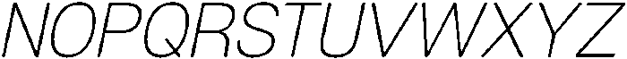 Denova Extra Light Italic otf (200) Font UPPERCASE