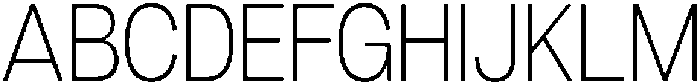 Denova Extra Light Semi Condenced otf (200) Font UPPERCASE