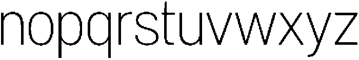 Denova Extra Light Semi Condenced otf (200) Font LOWERCASE