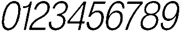 Denova Light Condensed Italic otf (300) Font OTHER CHARS