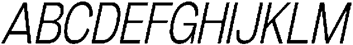 Denova Light Condensed Italic otf (300) Font UPPERCASE