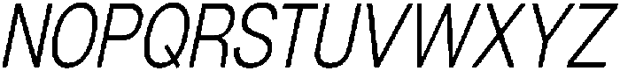 Denova Light Condensed Italic otf (300) Font UPPERCASE