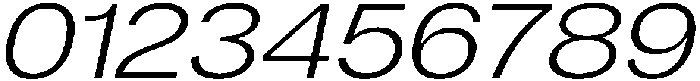 Denova Light Expanded Italic otf (300) Font OTHER CHARS