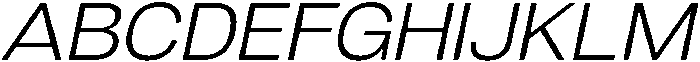 Denova Light Expanded Italic otf (300) Font