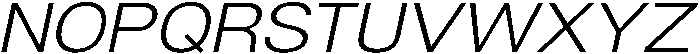 Denova Light Expanded Italic otf (300) Font UPPERCASE