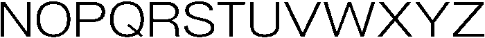 Denova Light Expanded otf (300) Font UPPERCASE