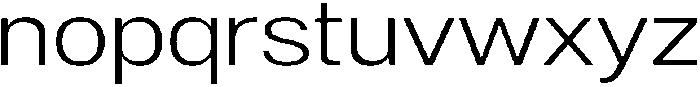 Denova Light Expanded otf (300) Font LOWERCASE