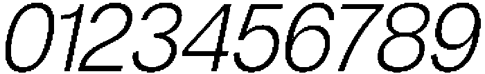 Denova Light Semi Condenced Italic otf (300) Font OTHER CHARS