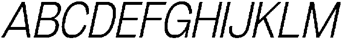Denova Light Semi Condenced Italic otf (300) Font UPPERCASE