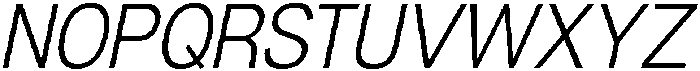 Denova Light Semi Condenced Italic otf (300) Font UPPERCASE