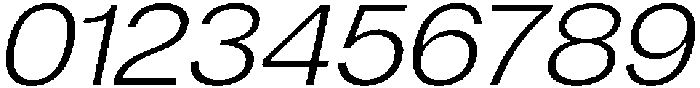 Denova Light Semi Expanded Italic otf (300) Font OTHER CHARS