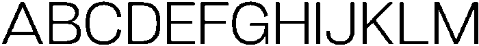 Denova Light Semi Expanded otf (300) Font UPPERCASE