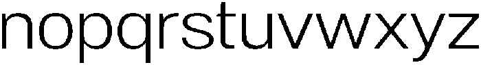 Denova Light Semi Expanded otf (300) Font LOWERCASE