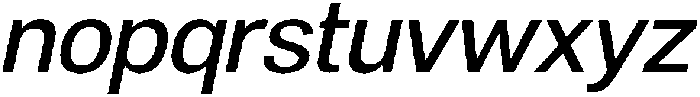 Denova Medium Italic otf (500) Font LOWERCASE