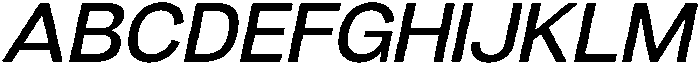 Denova Medium Semi Expanded Italic otf (500) Font UPPERCASE