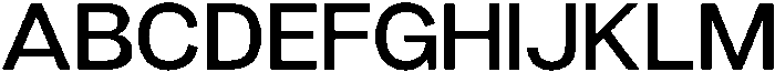 Denova Medium Semi Expanded otf (500) Font UPPERCASE