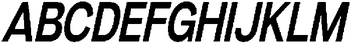 Denova Semi Bold Condensed Italic otf (600) Font UPPERCASE