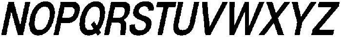 Denova Semi Bold Condensed Italic otf (600) Font UPPERCASE
