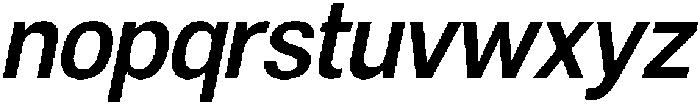 Denova Semi Bold Semi Condenced Italic otf (600) Font LOWERCASE