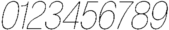 Denova Thin Condensed Italic otf (100) Font OTHER CHARS
