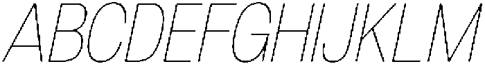 Denova Thin Condensed Italic otf (100) Font UPPERCASE