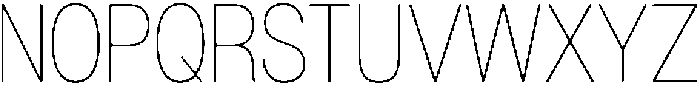 Denova Thin Condensed otf (100) Font UPPERCASE