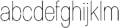 Denova Thin Condensed otf (100) FONT
