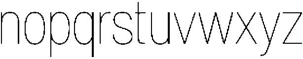Denova Thin Condensed otf (100) Font LOWERCASE